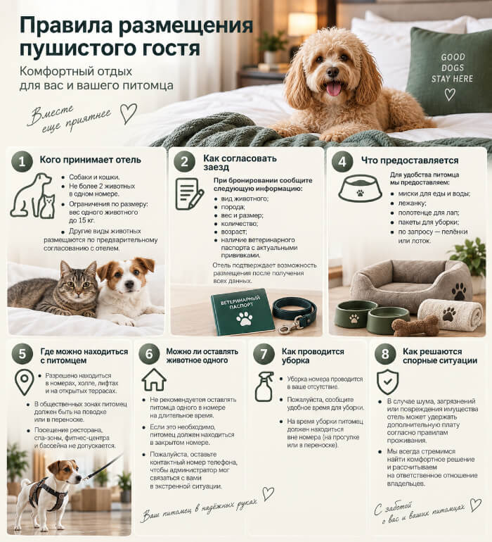 Составьте понятные правила проживания с животными