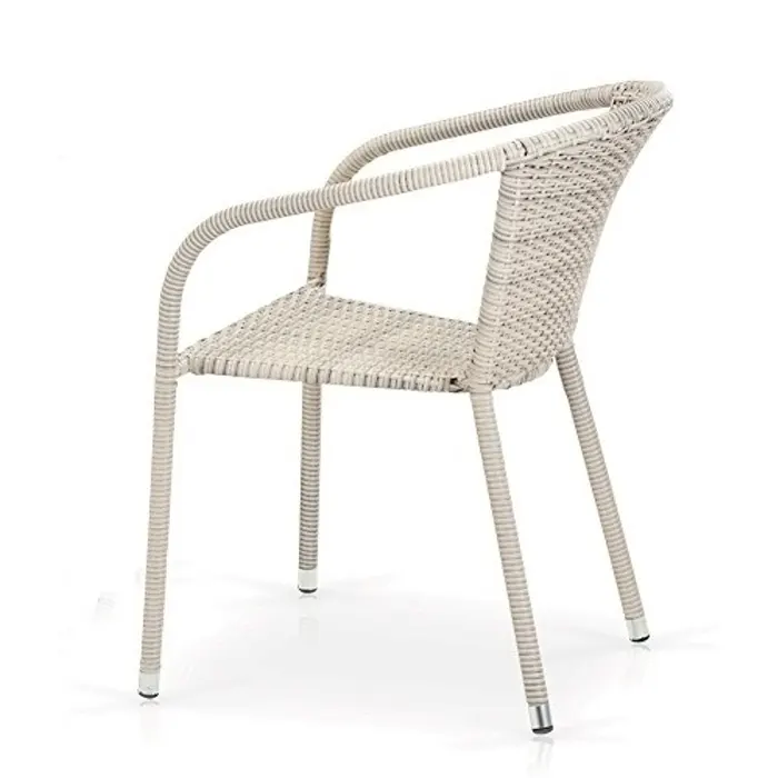 Плетеное кресло из искусственного ротанга Y137C-W85 Latte