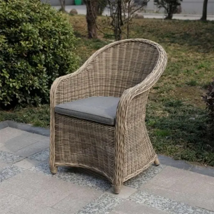 Плетеное кресло Ravenna Y490 Beige с подушкой в комплекте
