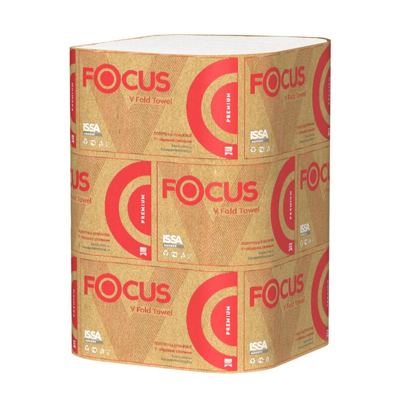 Полотенца бумажные Focus Premium 23x23x200 (15 упаковок х 200 листов)