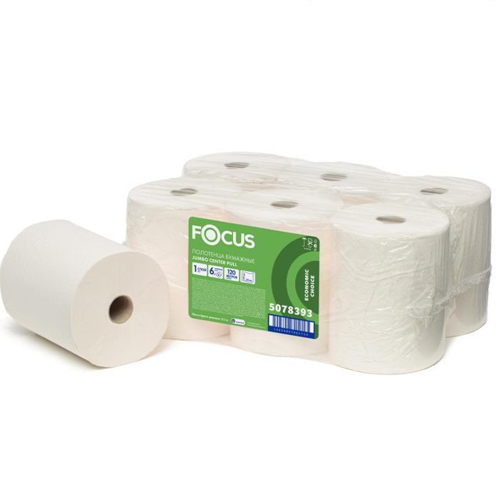 Бумажные полотенца Focus Jumbo 5078393 (6 рулонов в упаковке)