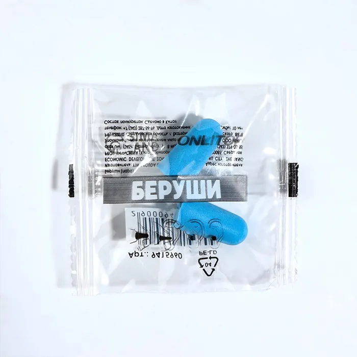 Беруши 2.5×1 см голубые