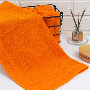 Полотенце махровое 34х60 см 400 г/м² апельсиновое