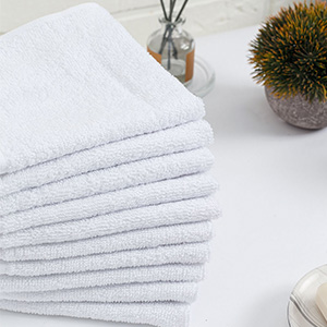 Салфетка махровая 30х30 см 380 г/м² белая