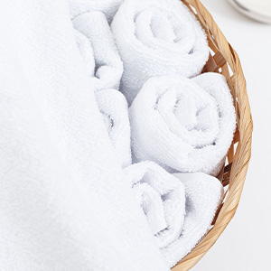 Салфетка махровая 30х30 см 380 г/м² белая