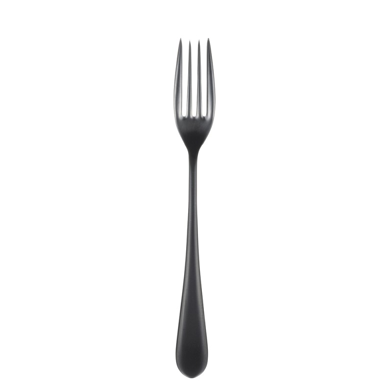 Epsilon matt black вилка столовая 21 см Narin