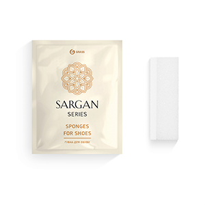 Губка для обуви Sargan (100 штук в упаковке)