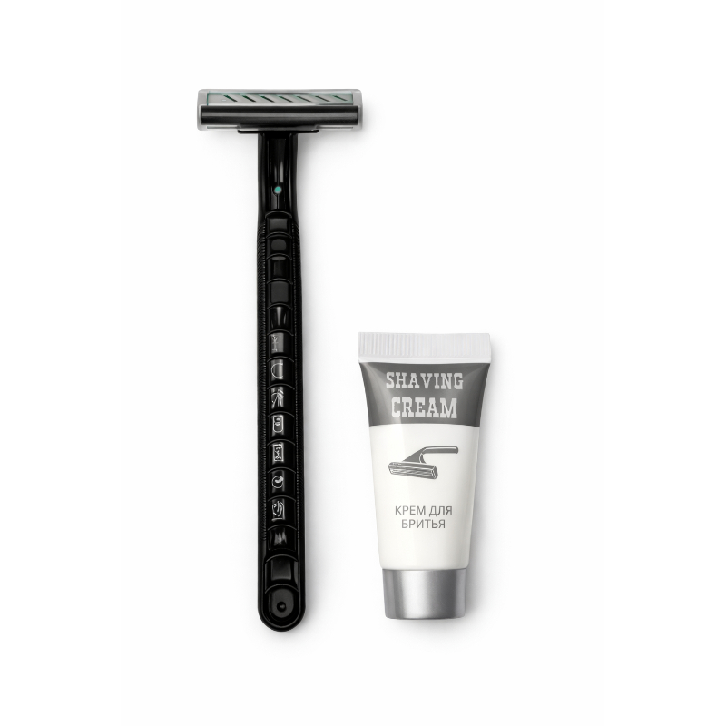 Бритвенный набор Standart флоупак (станок, крем для бритья 5 г, 250 штук в упаковке)