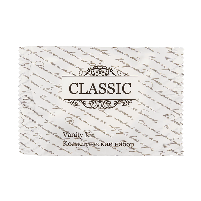 Косметический набор Classik флоупак (2 диска, 3 ватные палочки, пилочка, 200 штук в упаковке)