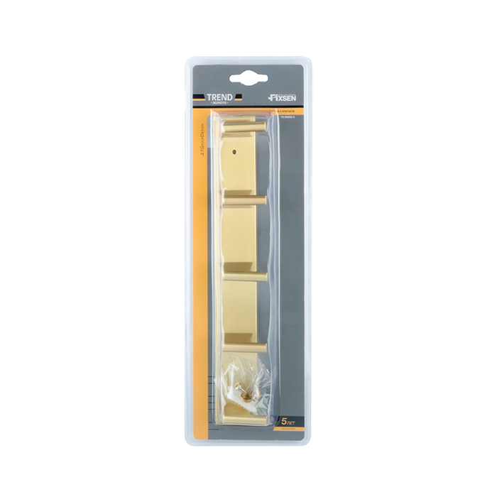 Планка 5 крючков Fixsen Trend Gold FX-99005-5