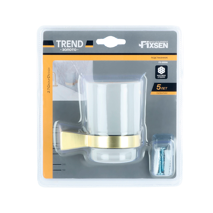 Подстаканник одинарный Fixsen Trend Gold FX-99006