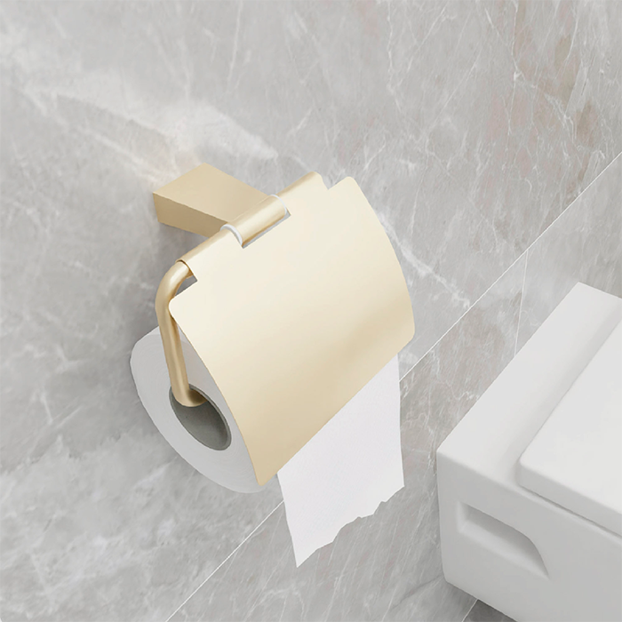 Бумагодержатель с крышкой Fixsen Trend Gold FX-99010