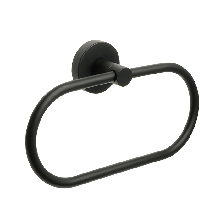 Полотенцедержатель кольцо черный СOMFORT BLACK FX-86011