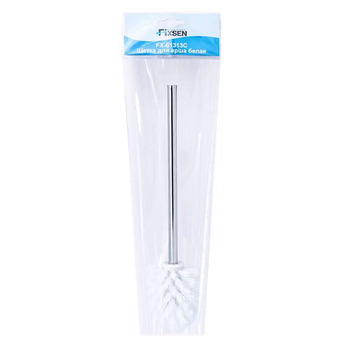 Щетка для ёрша с ручкой Fixsen Kvadro FX-61313C белая