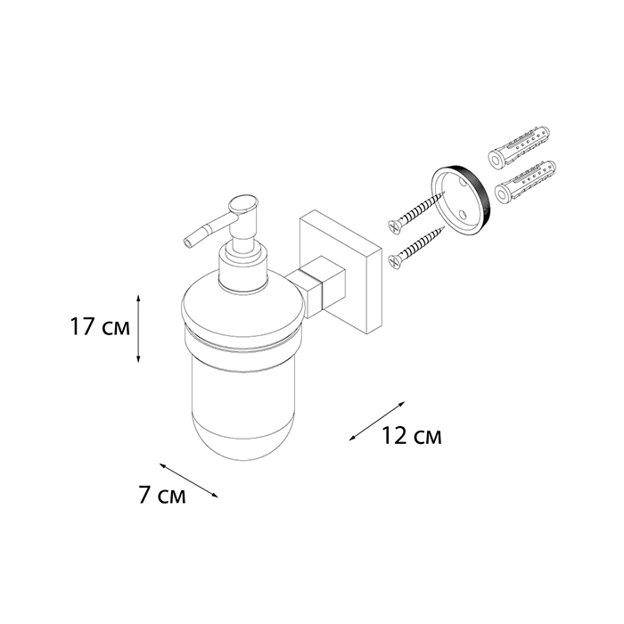 Дозатор жидкого мыла Fixsen Metra FX-11112