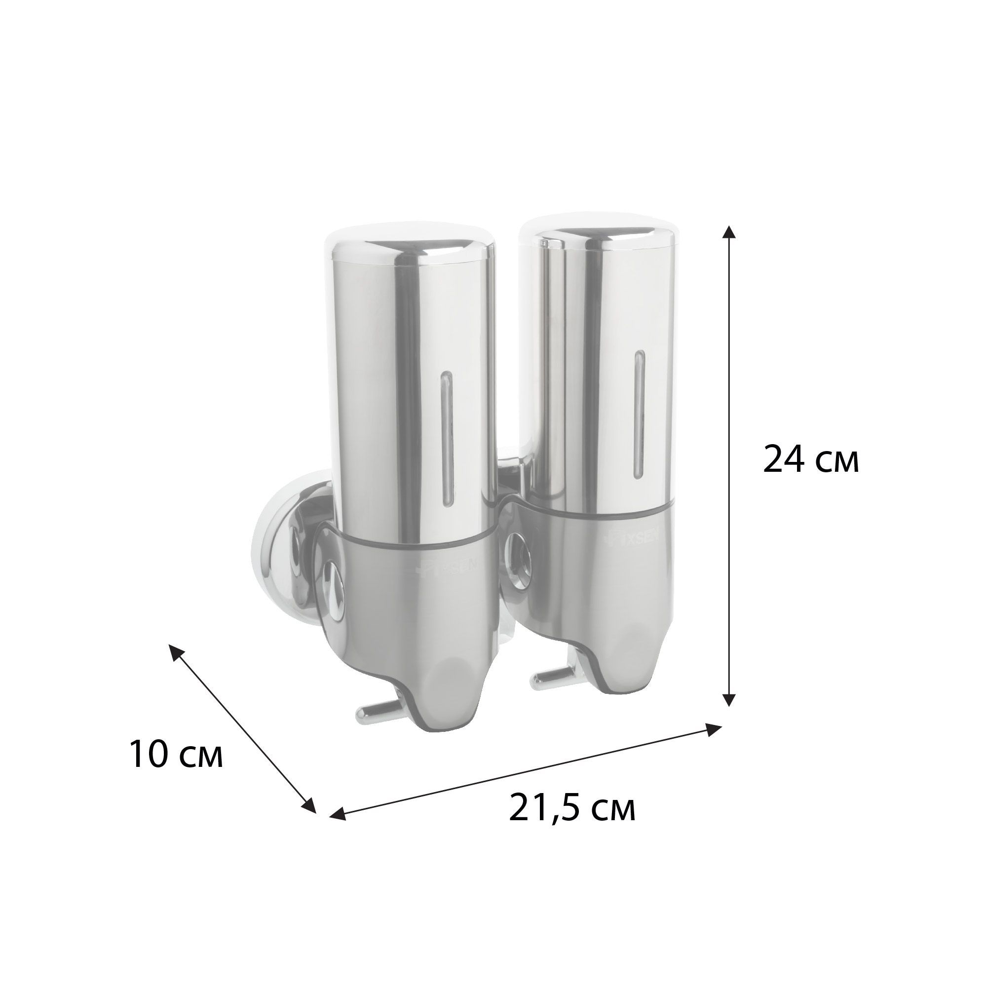 Дозатор для жидкого мыла двойной Fixsen Hotel FX-31012A-2