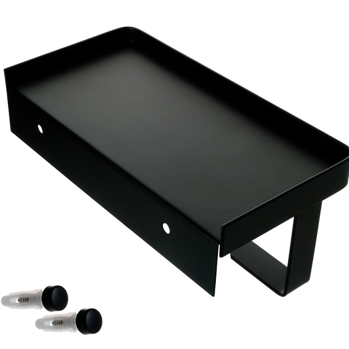 Бумагодержатель с полкой для телефона черный Fixsen HoReCa FX-31011B