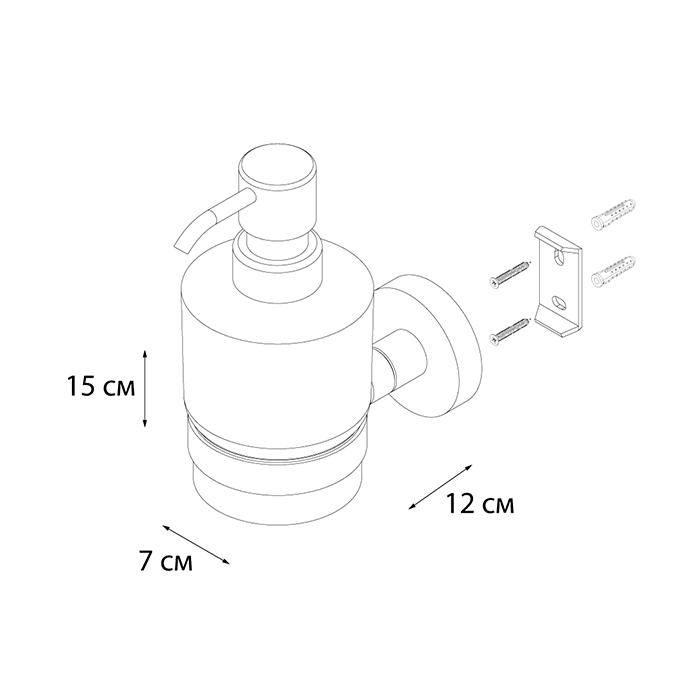 Дозатор жидкого мыла Fixsen Modern FX-51512