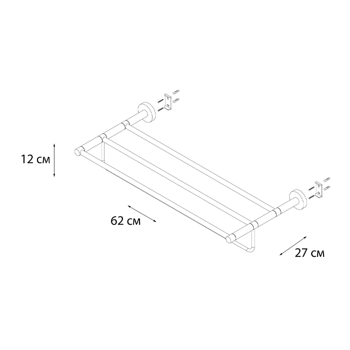 Полка для полотенец Fixsen Modern FX-51515