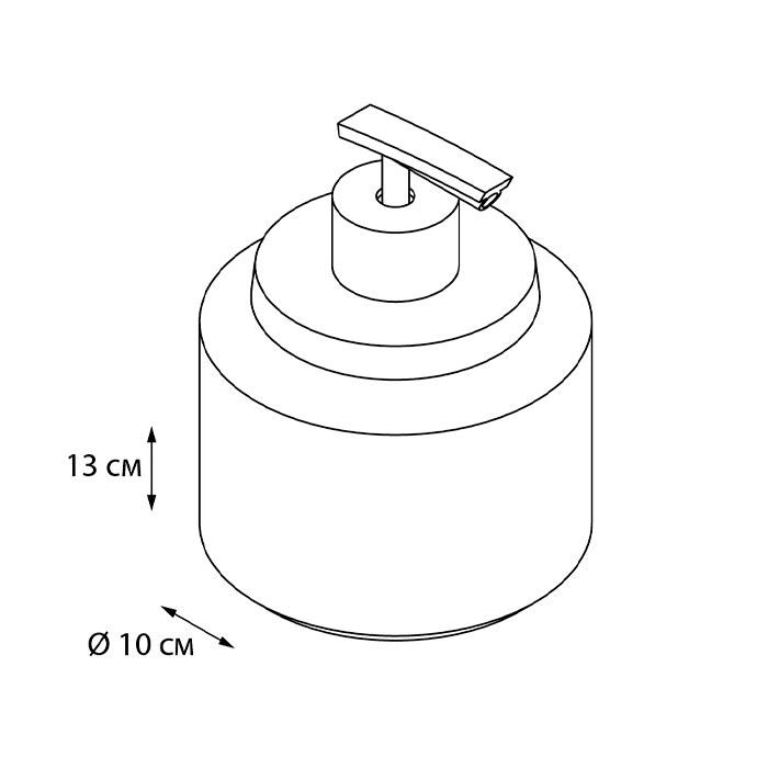 Дозатор для жидкого мыла Fixsen FX-250-1 черный