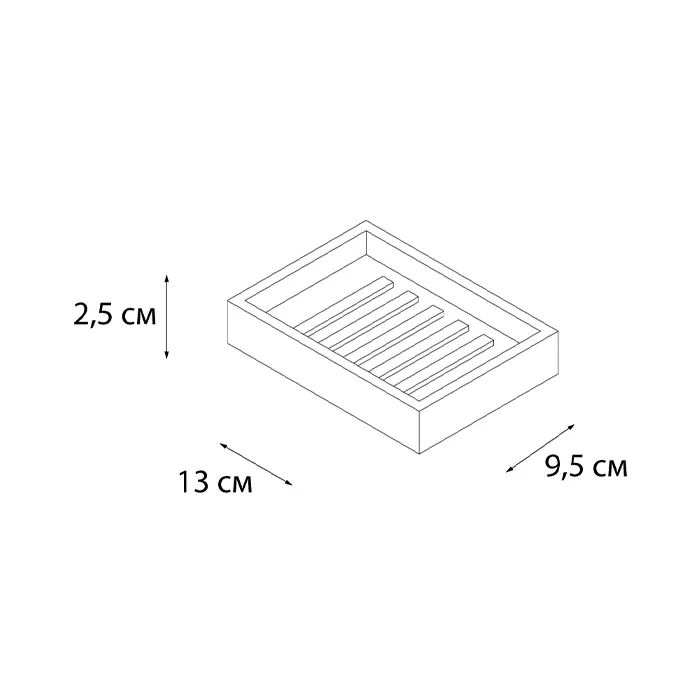 Мыльница для ванной Fixsen Gusto FX-300-4 бирюзовая