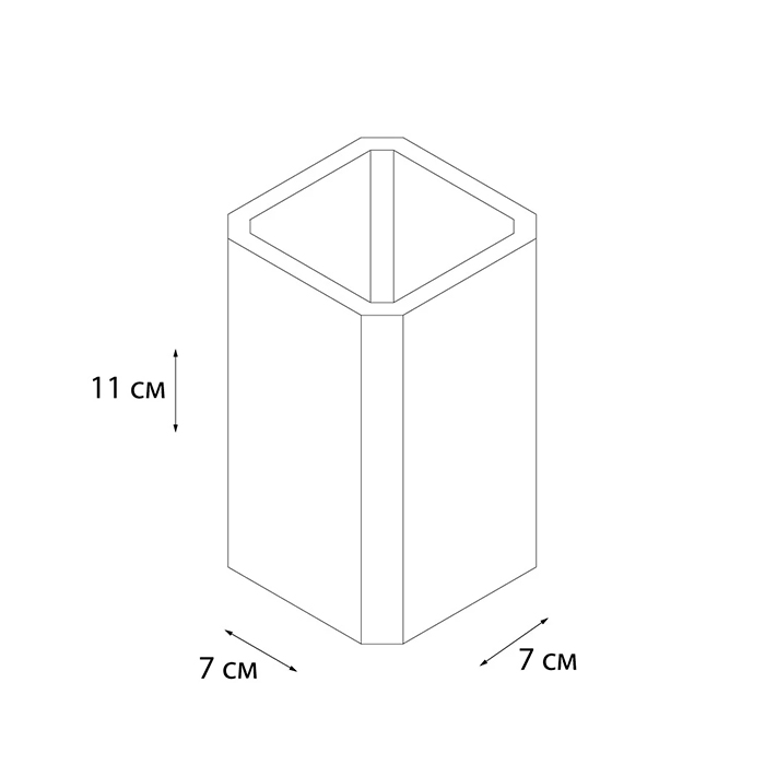 Стакан для ванной Fixsen TEXT FX-230-3 черный