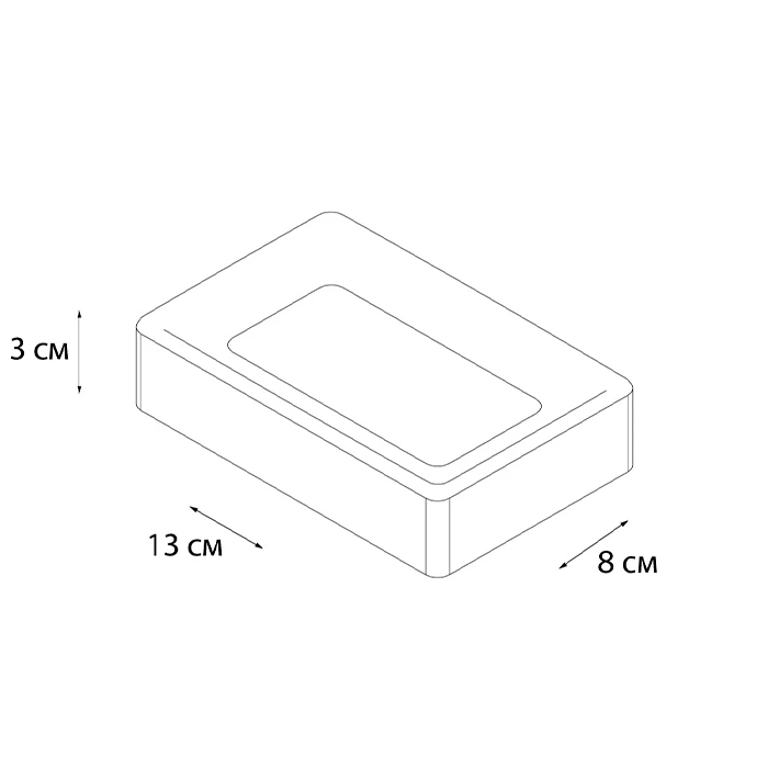 Мыльница для ванной Fixsen TEXT FX-230-4 черная