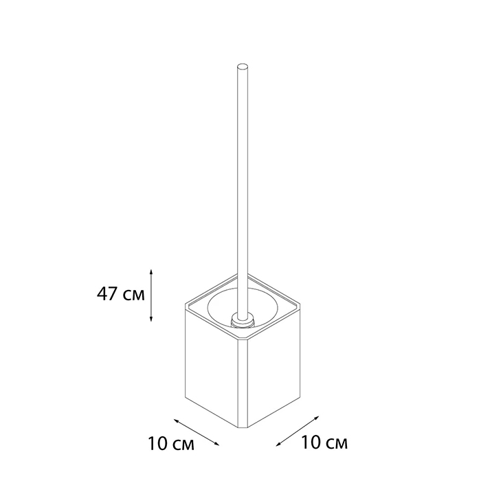 Ершик для унитаза FIXSEN TEXT FX-230-5 белый
