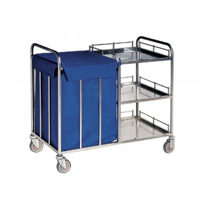 Тележка ОЛДАК для горничных универсальная из нержавейки ТН 2