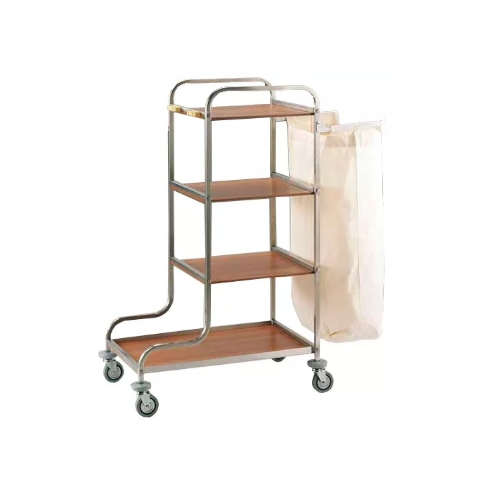 Тележка ОЛДАК для горничных  из нержавейки ТН 5 