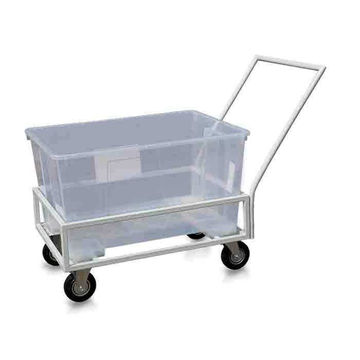Тележка ОЛДАК для прачечной с пластиковым баком ТП 27.3