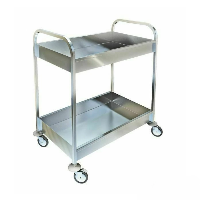 Тележка ОЛДАК официантская из нержавейки ТО 27