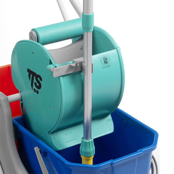 Отжим для уборочных тележек TTS DRY, роликовый, зелёный