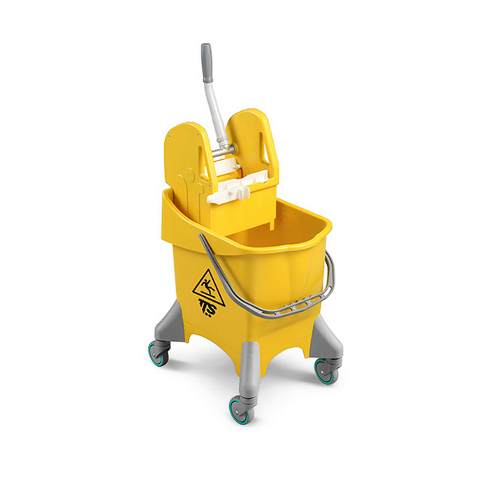 Ведро TTS Pile Tec, 30 л., желтое, с отжимом, на колесах