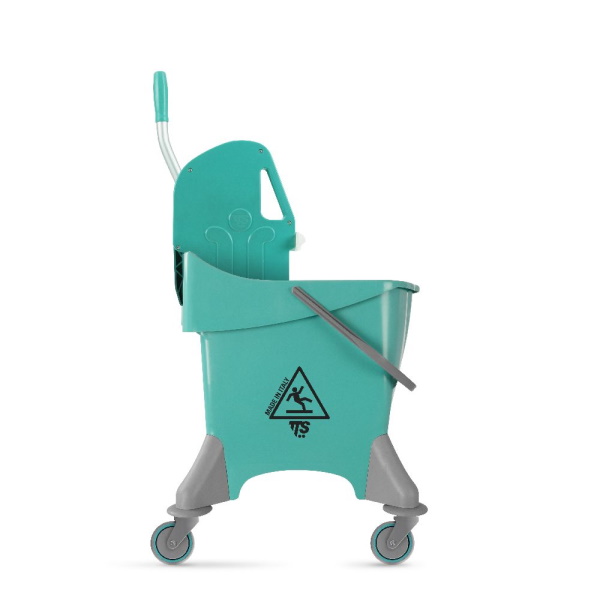 Ведро TTS Pile Tec, 30 л., зеленое, с отжимом, на колесах