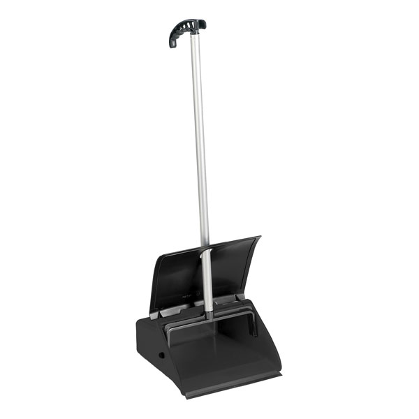 Совок TTS Clip для мусора, ударопрочный пластик, с крышкой, 28 см