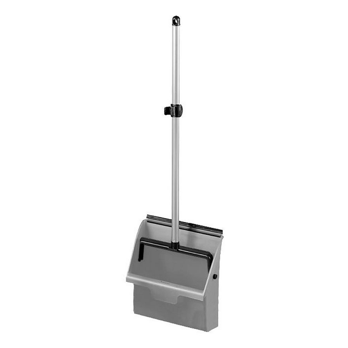 Совок TTS Clip пластик с резиновым профилем и алюминиевой ручкой