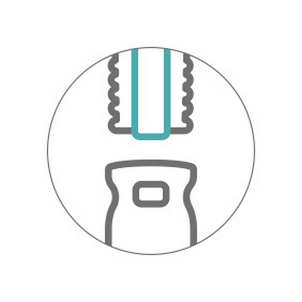 Закругленная щетка TTS сетчатая с системой крепления Lampo для телескопических рукояток и штанг