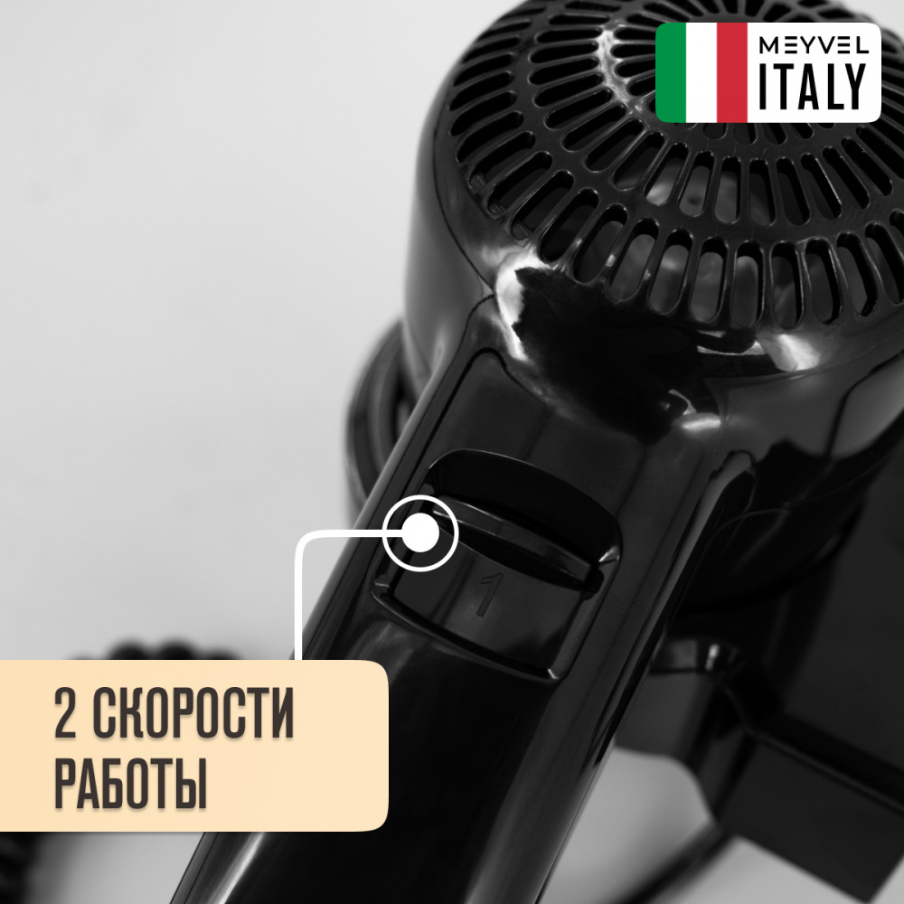 Настенный фен Meyvel MF3-1300 (Black)