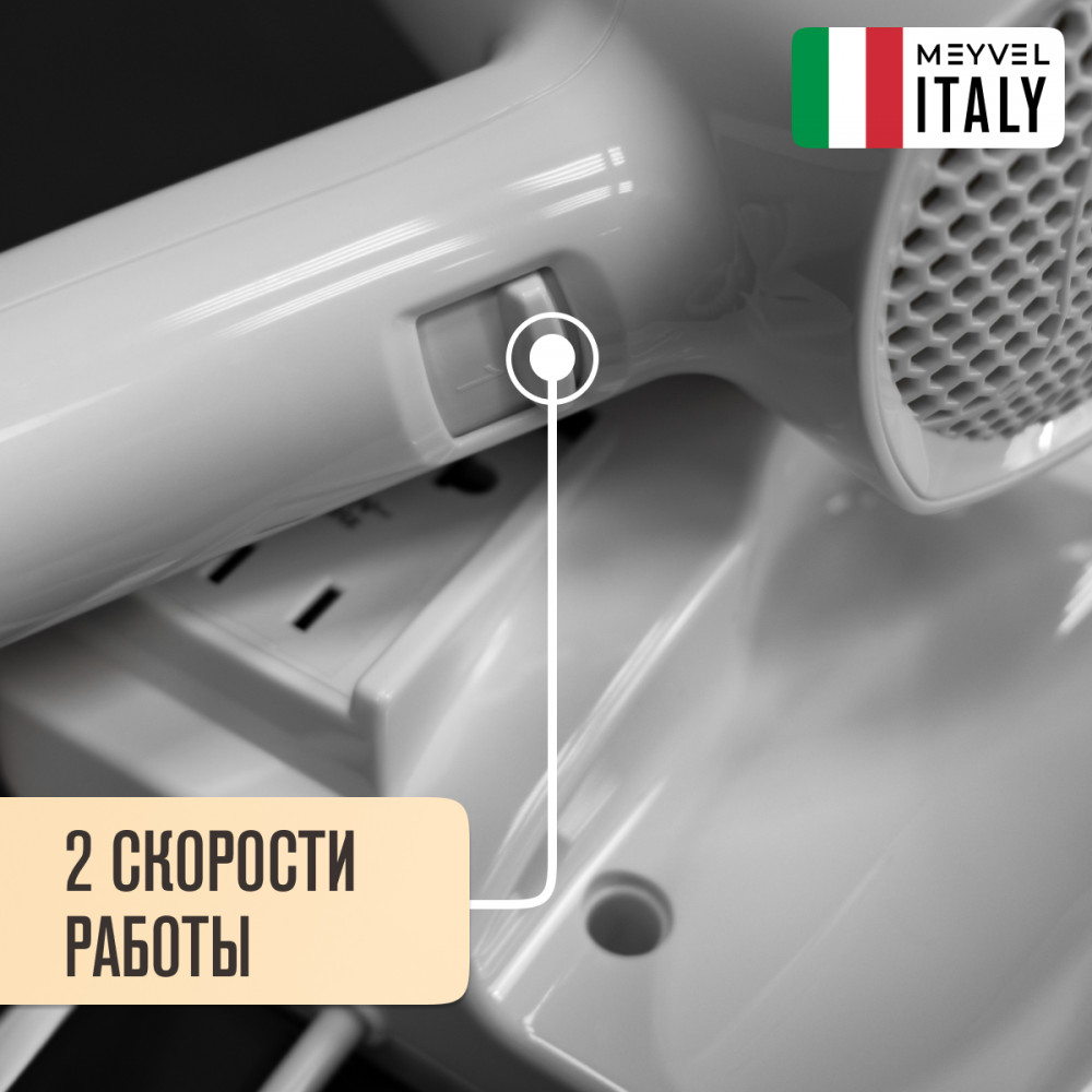  Настенный фен Meyvel MF5S-1600 (White)