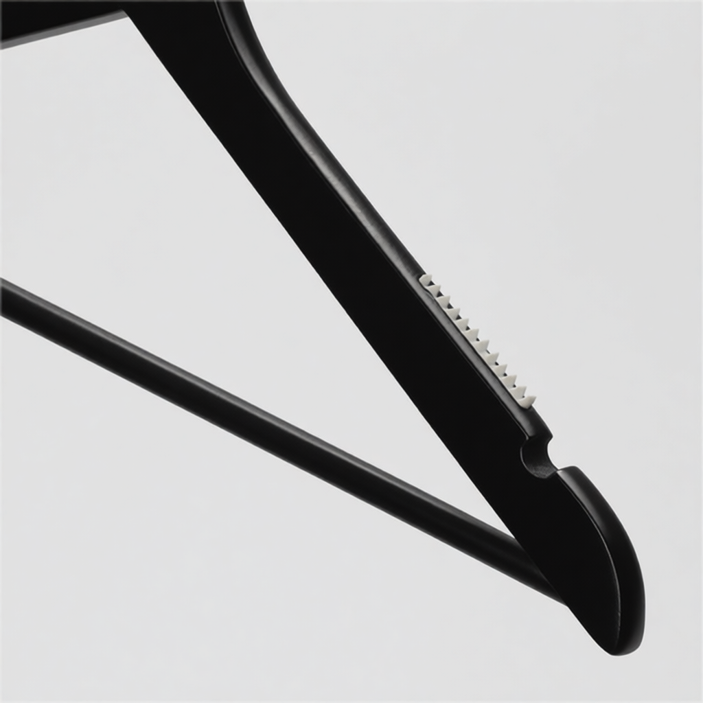 Вешалка-плечики для одежды с противоскользящими вставками MC30N/1-T150B(черн/зол)