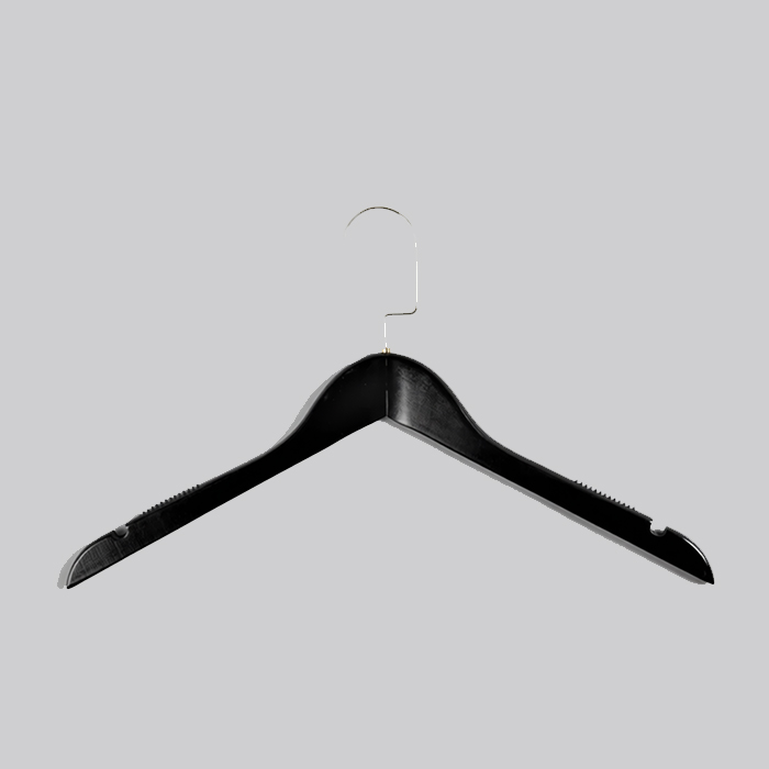 Вешалка-плечики для одежды деревянная МC31/1(черн/зол)