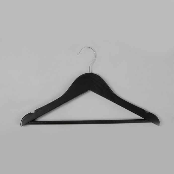 Вешалка-плечики для детской одежды деревянная C30N-34(черн)