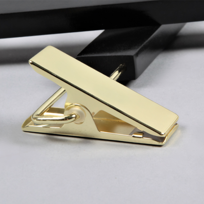 Вешалка-плечики для одежды деревянная с прищепками MWS 006/1-32(черн/зол)