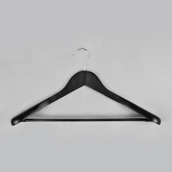 Вешалка-плечики для одежды деревянная MC30-5D(черн)