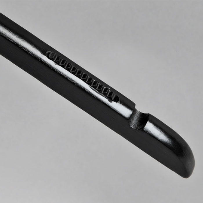 Вешалка-плечики для одежды деревянная МC31/1(черн/хром)