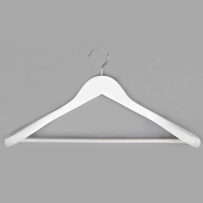 Вешалка-плечики для одежды деревянная MC30-5D(бел)