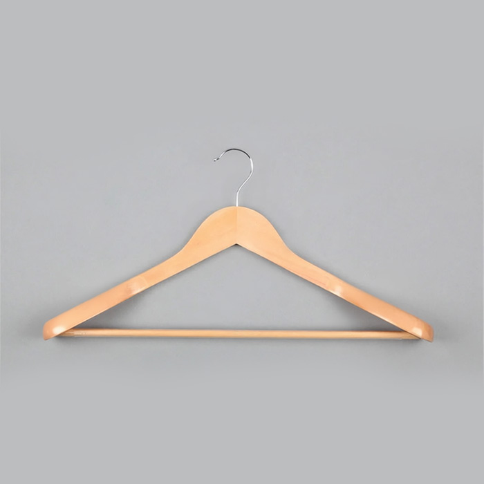 Вешалка-плечики для одежды деревянная MC30-5D(светл)