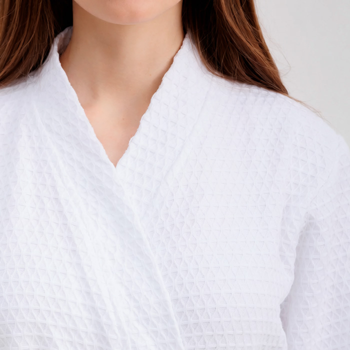 Халат вафельный белый для отелей