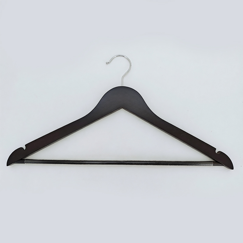 Плечики узкие с перекладиной бук венге